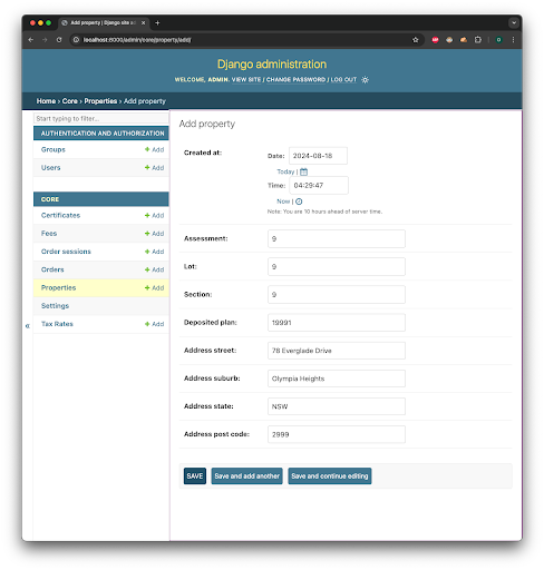 Model Setup Properties 2